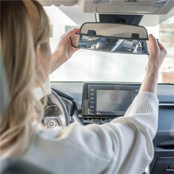 Universal Panoramic 12-Inch Rear View Mirror, Anti-Glare Wide Angle Car Mirror - Picture 5 of 7